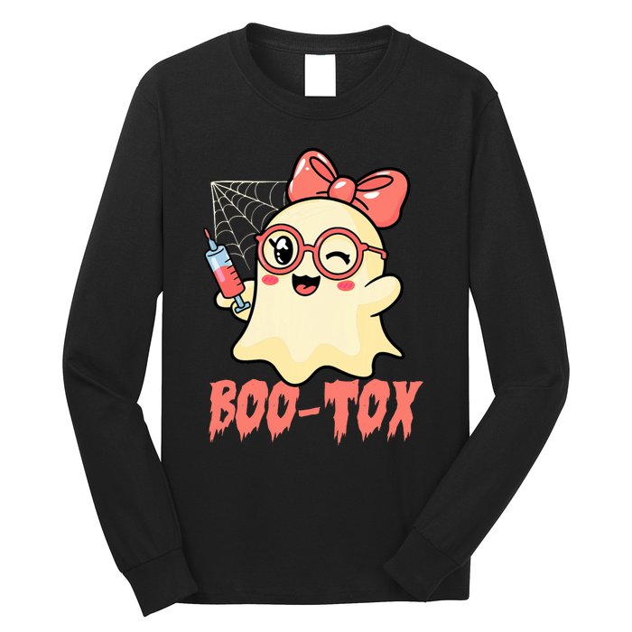 Boo Tox Boo Tox Halloween Nurse Injector Filler Botox Long Sleeve Shirt