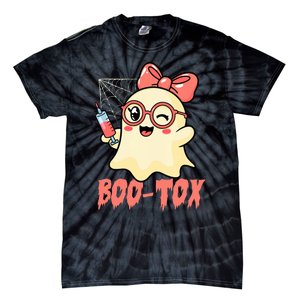 Boo Tox Boo Tox Halloween Nurse Injector Filler Botox Tie-Dye T-Shirt