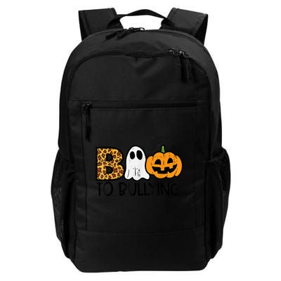 Boo To Bullying Ghost Pumpkin Orange Anti Bully Unity Day Daily Commute Backpack