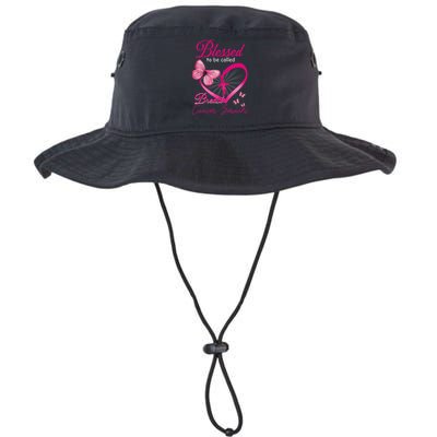 Blessed To Be Called Breast Cancer Survivor Pink Butterfly Legacy Cool Fit Booney Bucket Hat