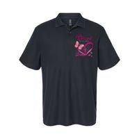 Blessed To Be Called Breast Cancer Survivor Pink Butterfly Softstyle Adult Sport Polo