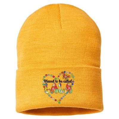 Blessed To Be Called Lala Grandma Lala Grandmother Sustainable Knit Beanie