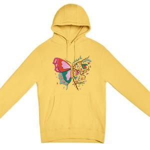 Butterfly Tree Branch Premium Pullover Hoodie