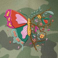 Butterfly Tree Branch Legacy Tie Dye Trucker Hat