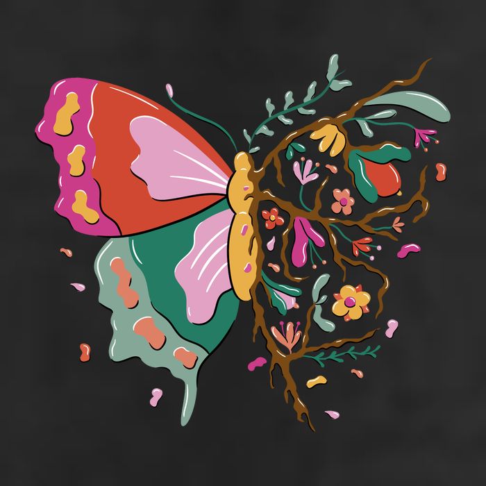 Butterfly Tree Branch Cool Comfort Performance Bucket Hat