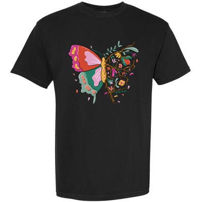 Butterfly Tree Branch Garment-Dyed Heavyweight T-Shirt