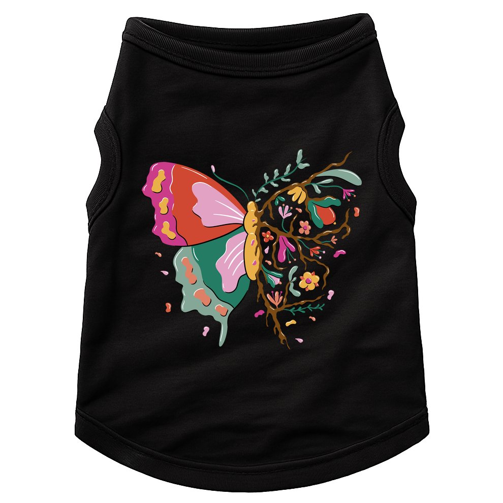 Butterfly Tree Branch Doggie Tank