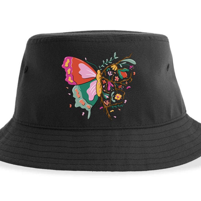 Butterfly Tree Branch Sustainable Bucket Hat