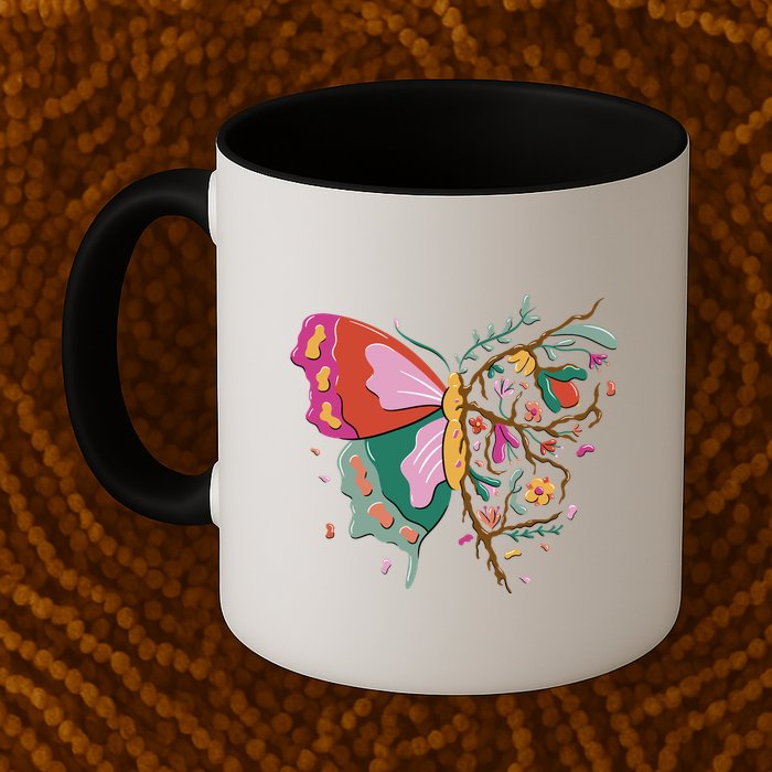 Butterfly Tree Branch Mug