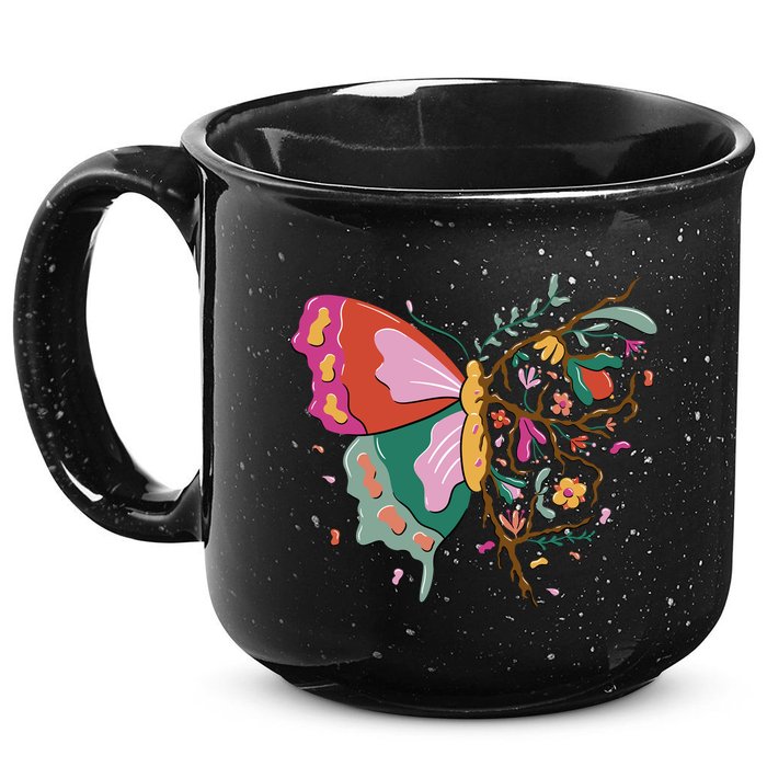 Butterfly Tree Branch 15oz Campfire Ceramic Mug