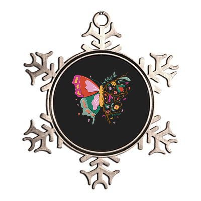 Butterfly Tree Branch Metallic Star Ornament