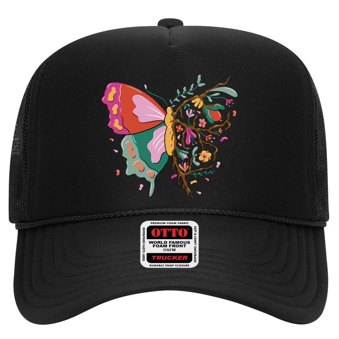 Butterfly Tree Branch Trucker Hat