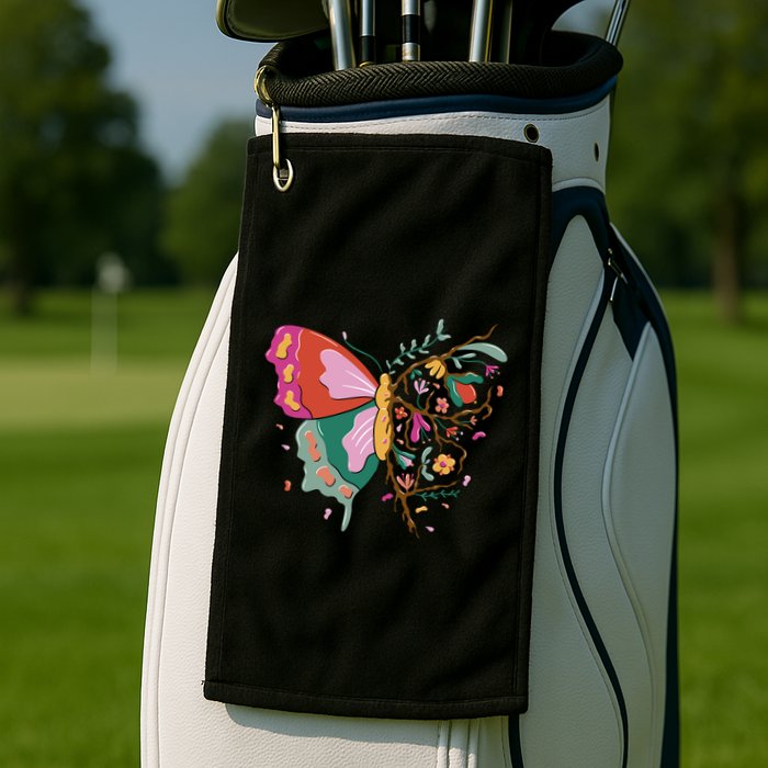 Butterfly Tree Branch Golf Towel