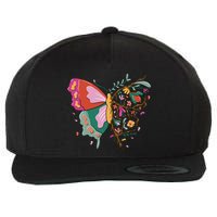 Butterfly Tree Branch Wool Snapback Cap