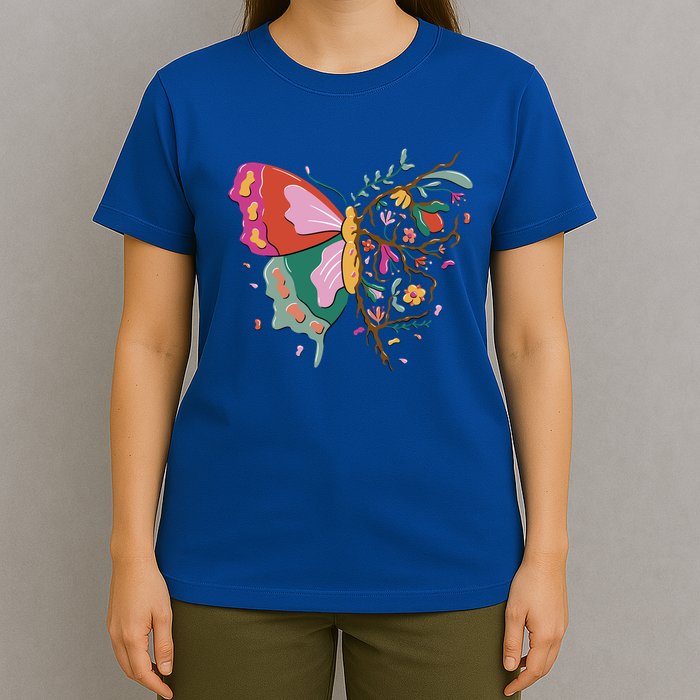 Butterfly Tree Branch T-Shirt