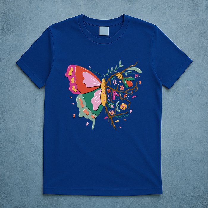 Butterfly Tree Branch T-Shirt