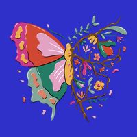 Butterfly Tree Branch T-Shirt