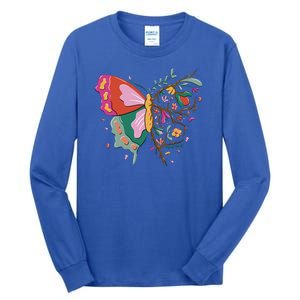 Butterfly Tree Branch Tall Long Sleeve T-Shirt