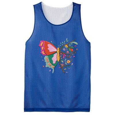 Butterfly Tree Branch Mesh Reversible Basketball Jersey Tank