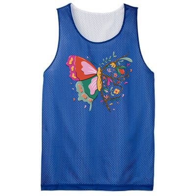 Butterfly Tree Branch Mesh Reversible Basketball Jersey Tank