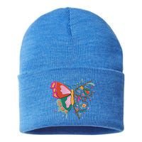 Butterfly Tree Branch Sustainable Knit Beanie
