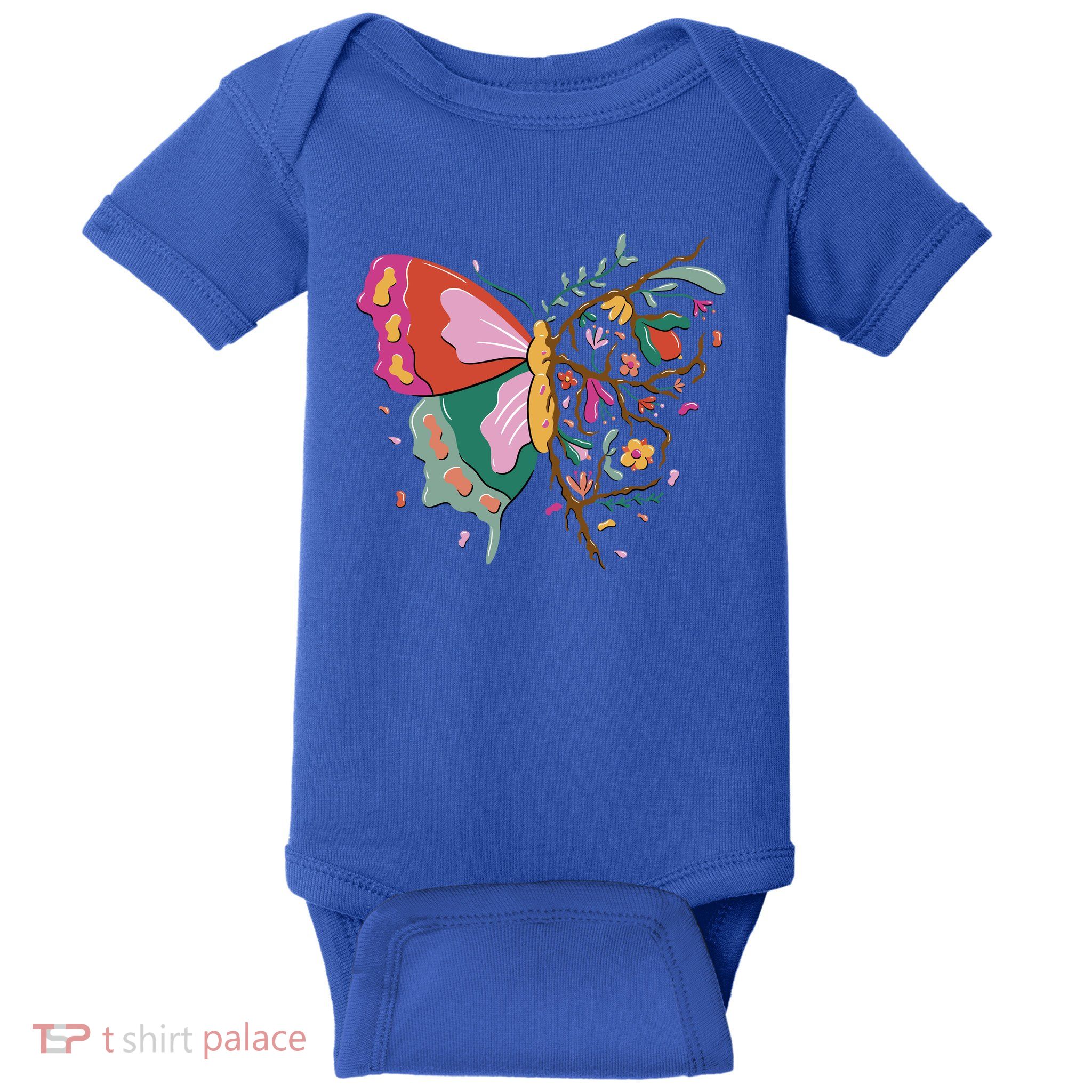 Butterfly Tree Branch Baby Bodysuit