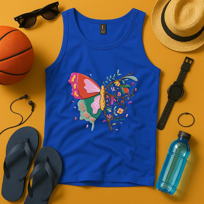 Butterfly Tree Branch Tank Top