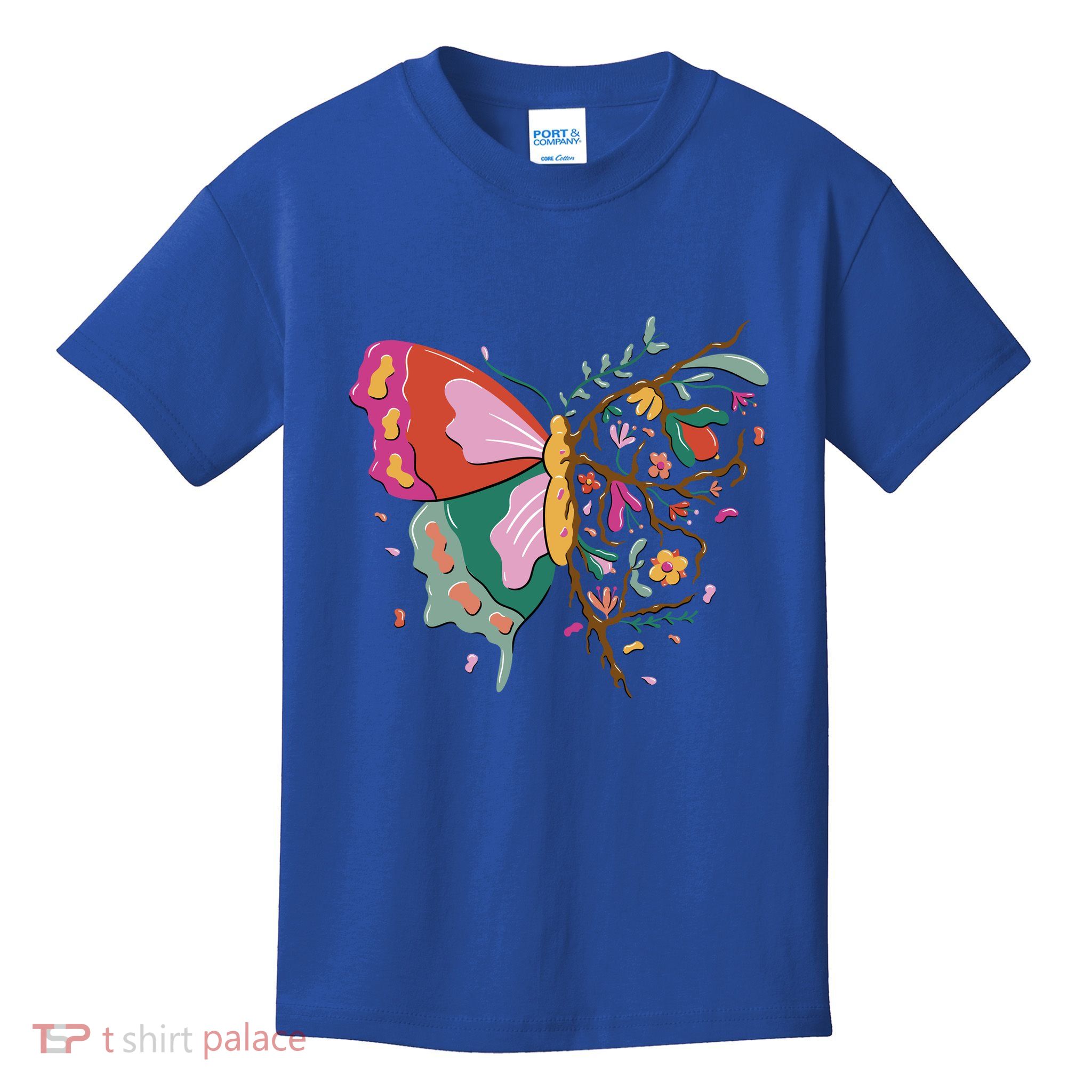Butterfly Tree Branch Kids T-Shirt