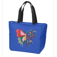 Butterfly Tree Branch Zip Tote Bag