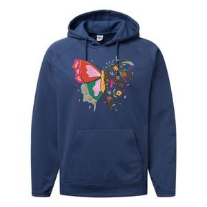 Butterfly Tree Branch Performance Fleece Hoodie