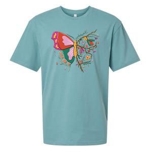 Butterfly Tree Branch Sueded Cloud Jersey T-Shirt