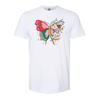 Butterfly Tree Branch Softstyle® CVC T-Shirt