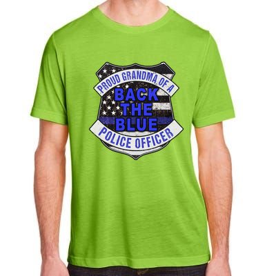 Back The Blue Thin Blue Line Proud Grandma Police Officer Cute Gift Adult ChromaSoft Performance T-Shirt