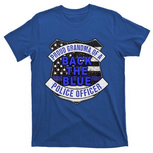 Back The Blue Thin Blue Line Proud Grandma Police Officer Cute Gift T-Shirt