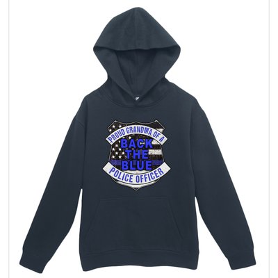 Back The Blue Thin Blue Line Proud Grandma Police Officer Cute Gift Urban Pullover Hoodie