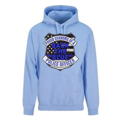 Back The Blue Thin Blue Line Proud Grandma Police Officer Cute Gift Unisex Surf Hoodie