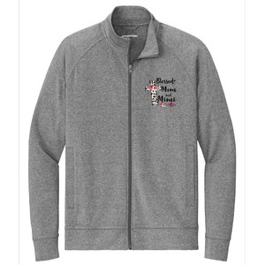 Blessed To Be Called Mom And Mimi Funny Mimi Gift Stretch Full-Zip Cadet Jacket