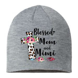 Blessed To Be Called Mom And Mimi Funny Mimi Gift Sustainable Beanie