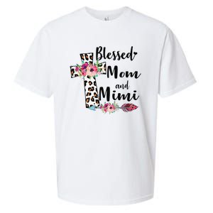 Blessed To Be Called Mom And Mimi Funny Mimi Gift Sueded Cloud Jersey T-Shirt