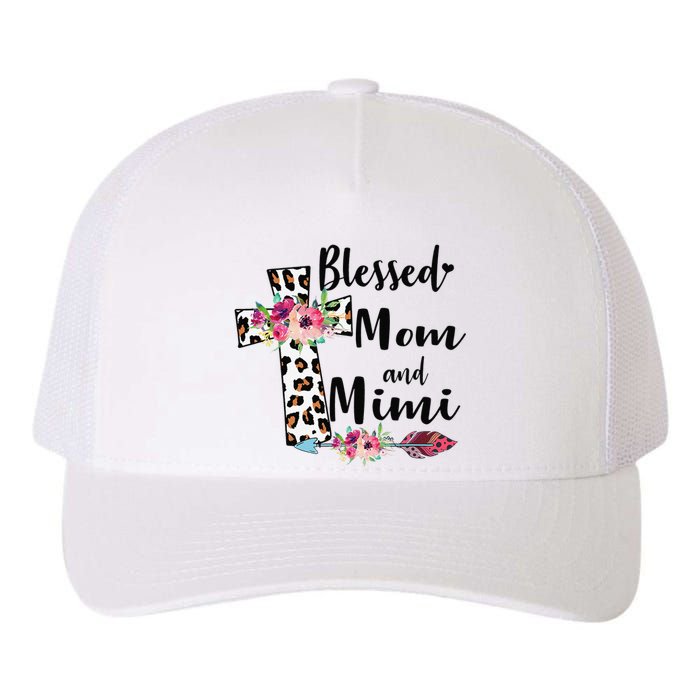 Blessed To Be Called Mom And Mimi Funny Mimi Gift Yupoong Adult 5-Panel Trucker Hat