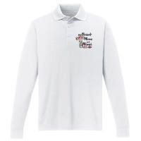 Blessed To Be Called Mom And Mimi Funny Mimi Gift Performance Long Sleeve Polo