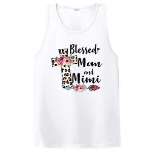 Blessed To Be Called Mom And Mimi Funny Mimi Gift PosiCharge Competitor Tank