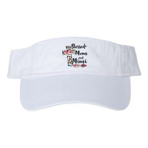 Blessed To Be Called Mom And Mimi Funny Mimi Gift Valucap Bio-Washed Visor