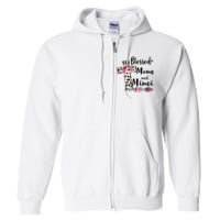 Blessed To Be Called Mom And Mimi Funny Mimi Gift Full Zip Hoodie