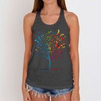 Butterfly Tree Beautiful  Women's Knotted Racerback Tank