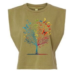 Butterfly Tree Beautiful  Garment-Dyed Women's Muscle Tee