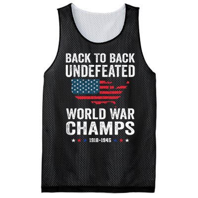 Back To Back Undefeated World War Champs Mesh Reversible Basketball Jersey Tank