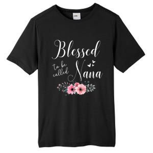 Blessed To Be Nana Grandma MotherS Day Christmas Tall Fusion ChromaSoft Performance T-Shirt