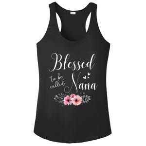 Blessed To Be Nana Grandma MotherS Day Christmas Ladies PosiCharge Competitor Racerback Tank