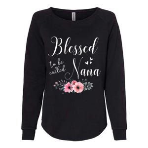 Blessed To Be Nana Grandma MotherS Day Christmas Womens California Wash Sweatshirt